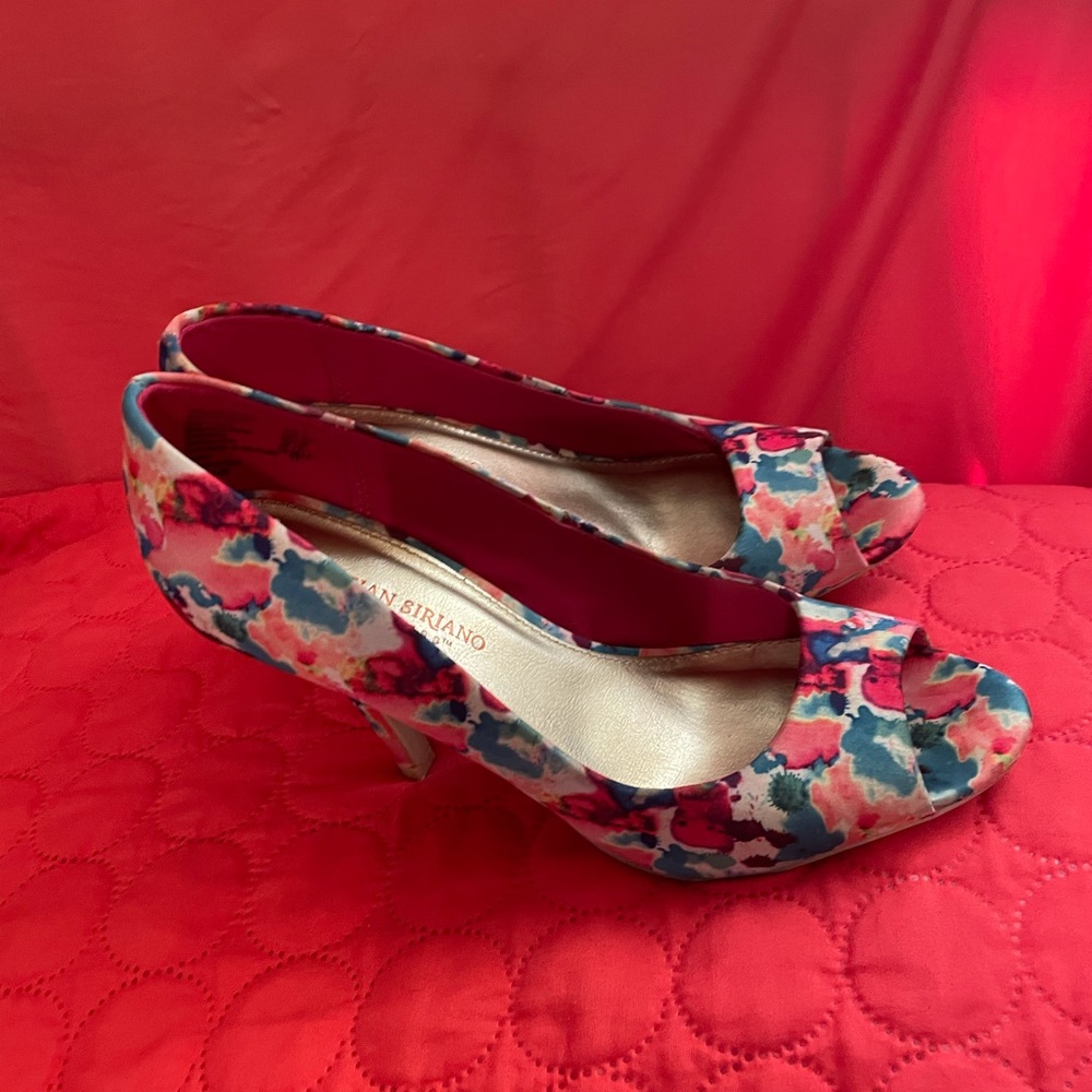christian siriano floral heels. Super comfy&sexy